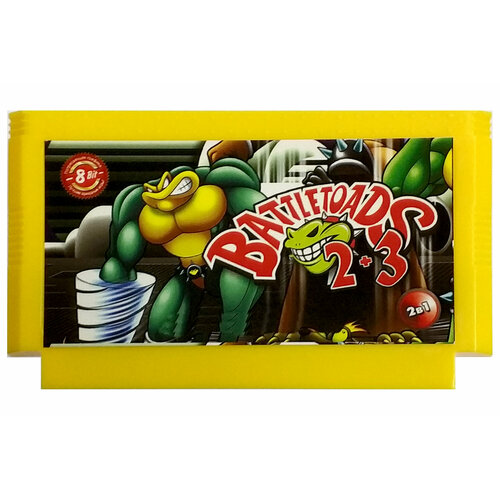 Картридж 8bit 2в1 BATTLE TOADS 2 BATTLE TOADS 3 русская версия 1030₽