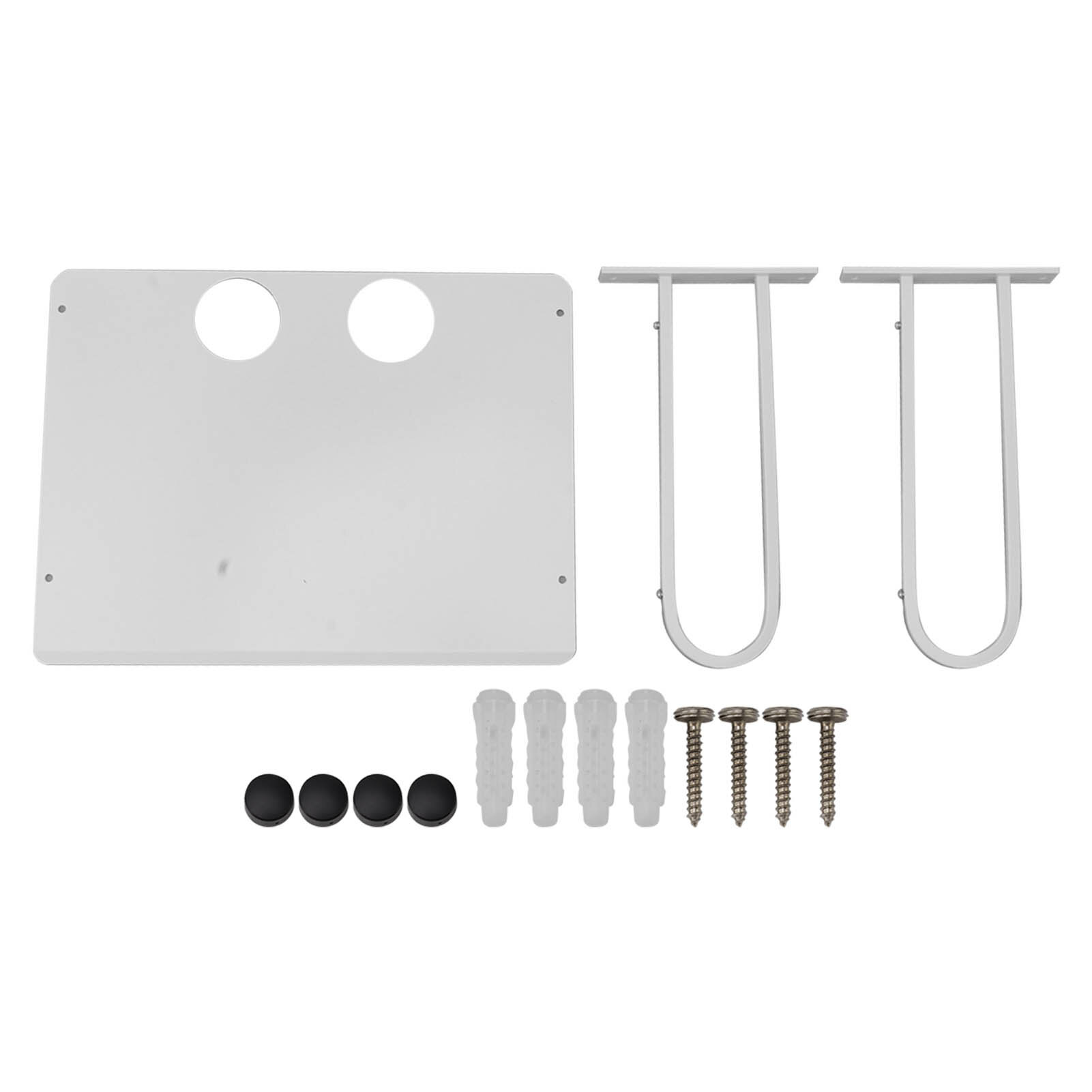 Белая настенная полка для проектора алюминиевые плавающие полки для проектора для ТВ-бокса маршрутизатора DVD-плеера кабельной коробки с прокладкой кабелей