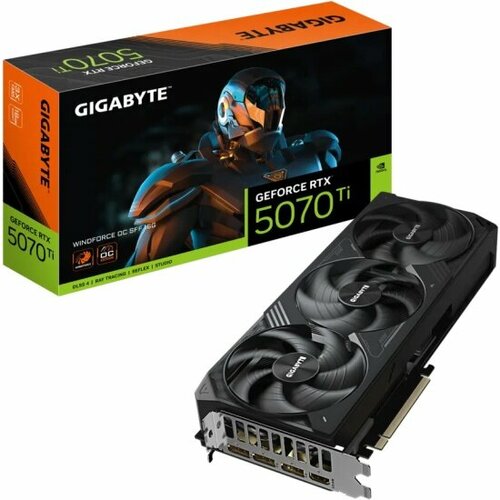 Видеокарта Gigabyte GeForce RTX 5070 Ti WINDFORCE OC SFF 16G 121540₽