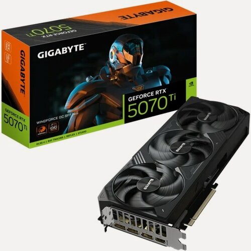 Изображение товара Видеокарта Gigabyte GeForce RTX 5070 Ti WINDFORCE OC SFF 16G