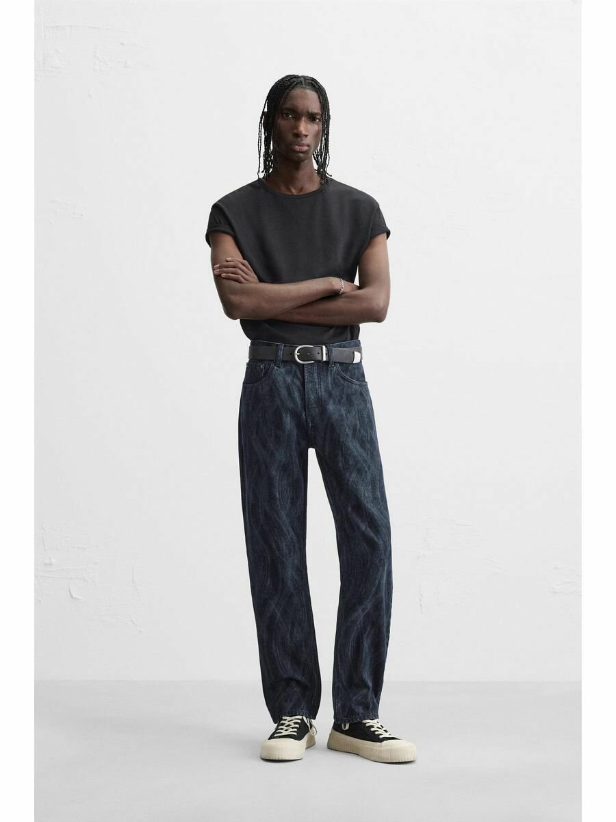 Джинсы Zara, размер 46, синий