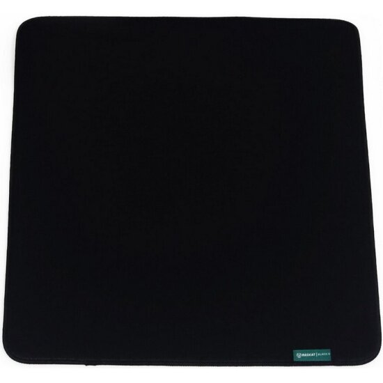 Коврик для мыши Raskat Black S (350*300, резина+ткань, прошитый край)