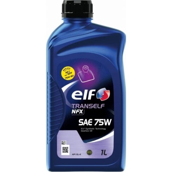 Трансмиссионное масло Elf TRANS NFX SAE 75W синтетическое 1 л