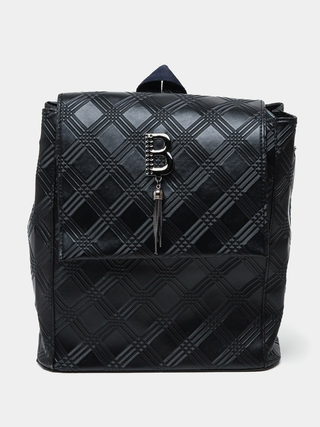 Рюкзак  B-Charm Backpack, фактура тиснение, черный