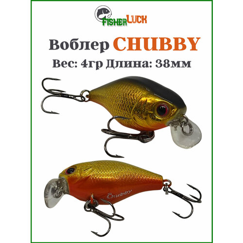 Воблер для рыбалки Сhubby 38мм 4гр