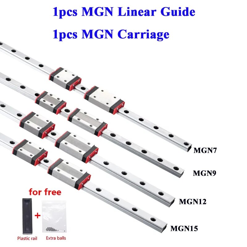 Линейные направляющие MGN от 100 мм до 1000 мм, MGN9 H, 500mm