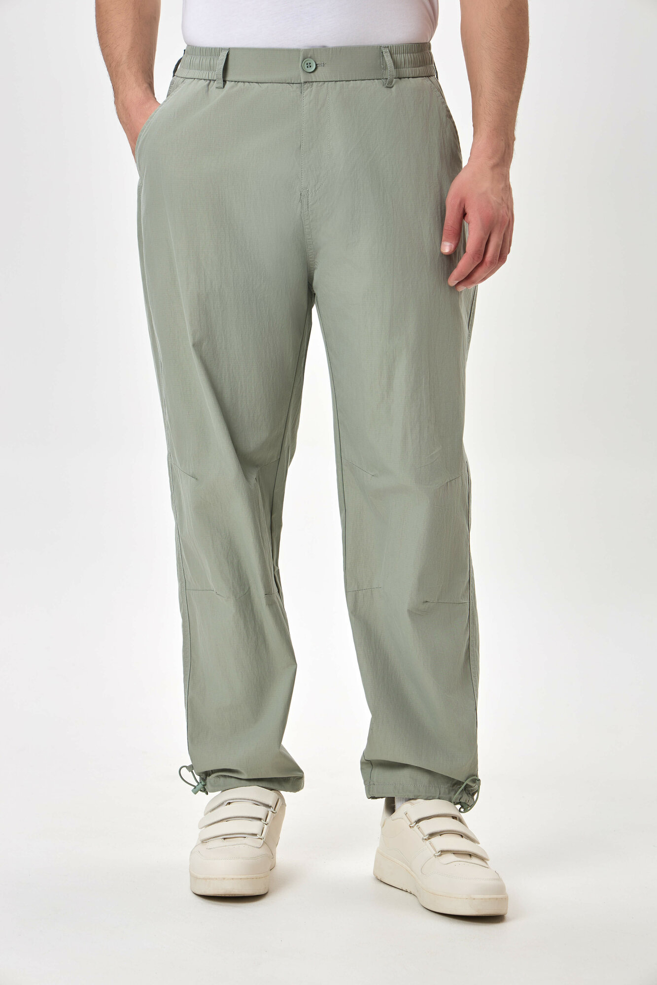 Брюки джоггеры TERRA PRO, размер 29, зеленый — фото 1