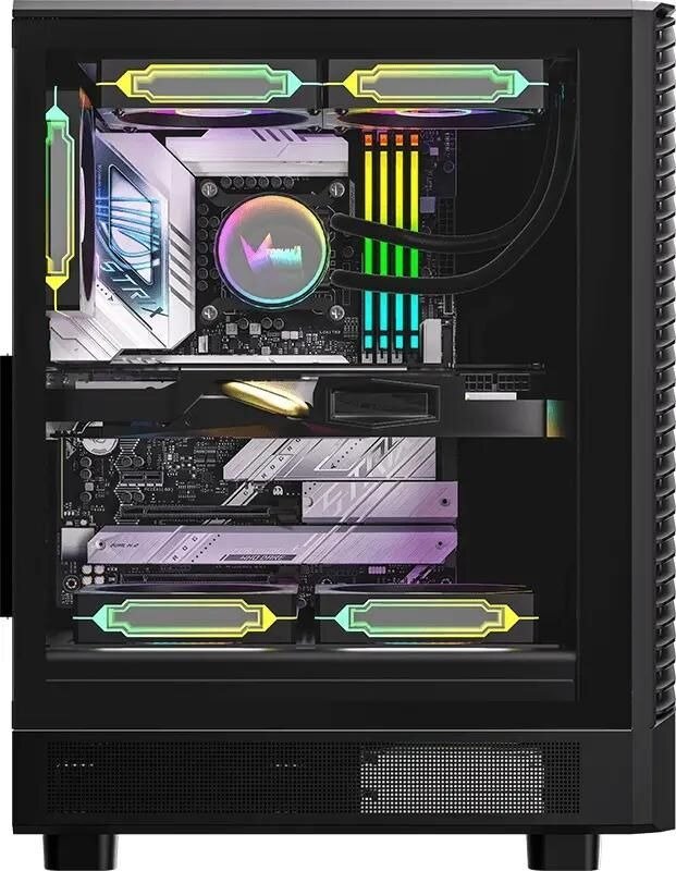 Корпус ATX Без БП Formula Mana Geometry черный