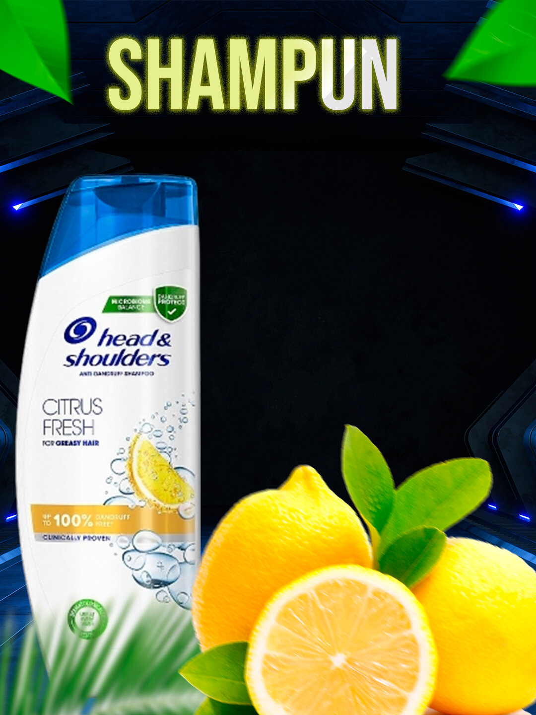 Шампунь Head Shoulders, для всех типов, для сухих и жирных волос