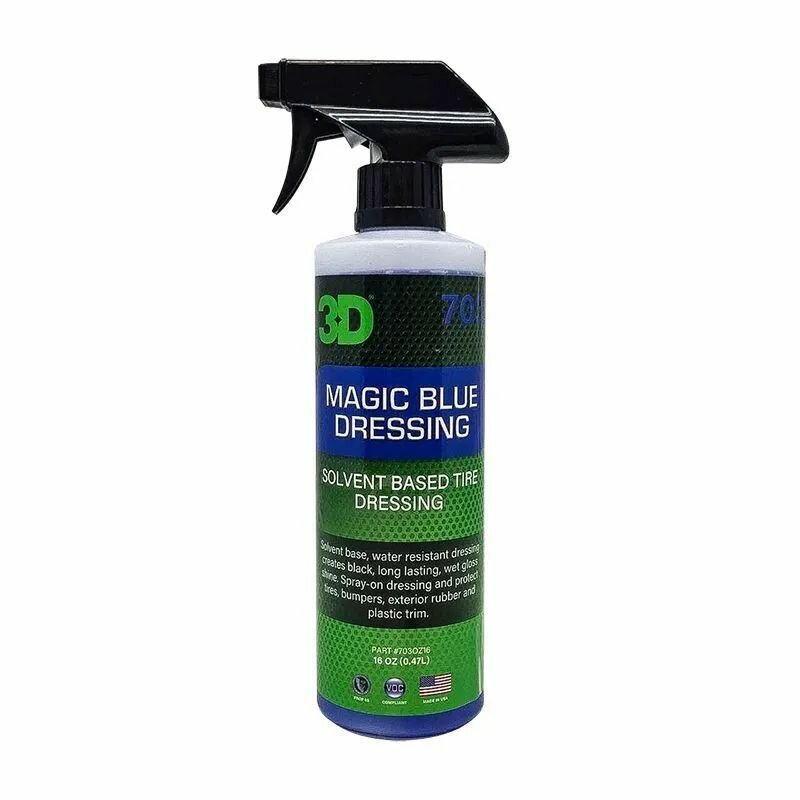 3D Magic Blue кондиционер для шин с эффектом мокрой резины, 473мл