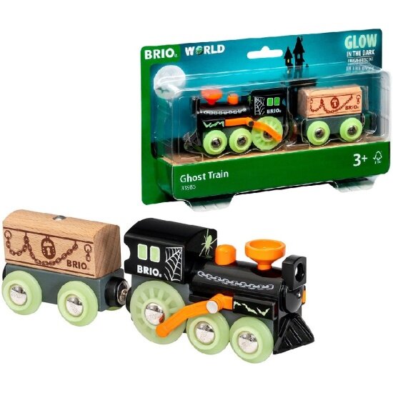 Игровой набор Brio 33986 Поезд-Призрак светящийся в темноте