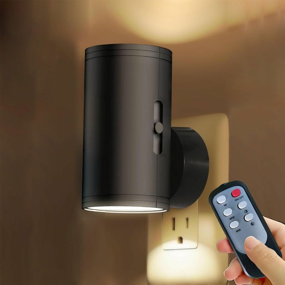 Ночник светильник в розетку с датчиком освещения и регулировкой яркости