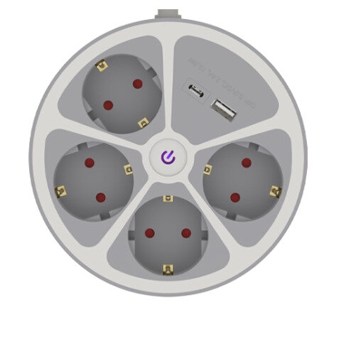 Удлинитель электрический Ritmix RM-341C White — фото 1