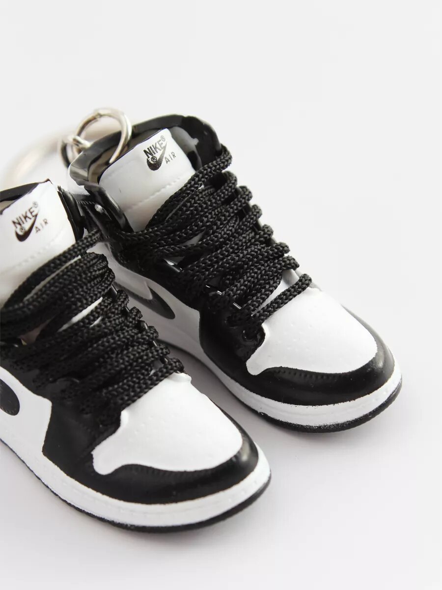 Брелок, 2 шт., черный, белый — фото 1