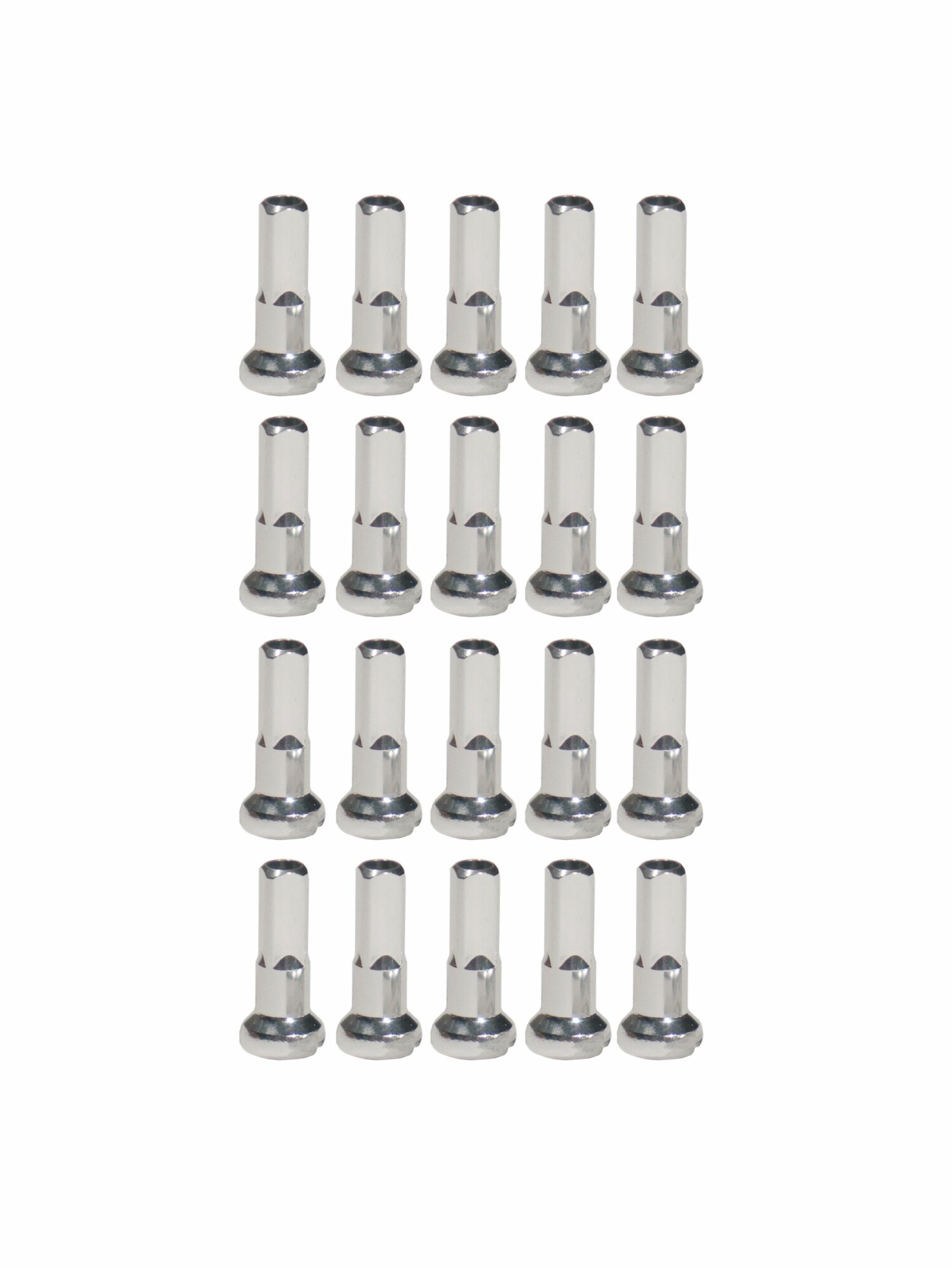 Ниппеля для спиц DARE Silver 20шт Алюминиевые (BMX, MTB)
