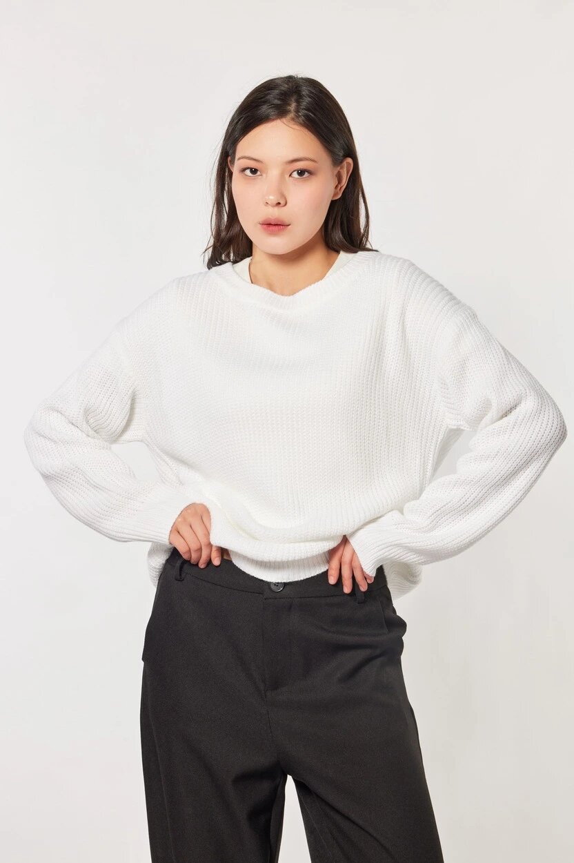 Свитер Selfie, размер XS, , белый — фото 1