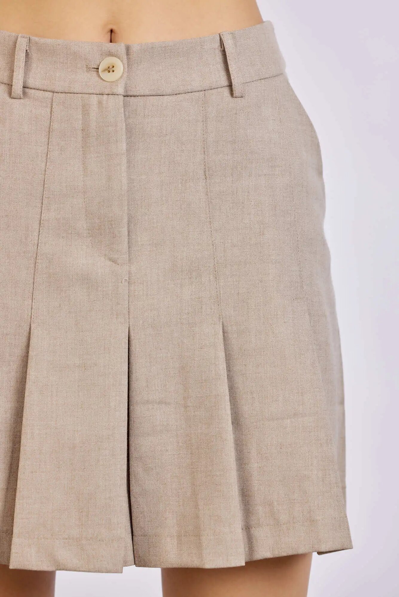 Юбка Selfie, размер XS, бежевый — фото 1