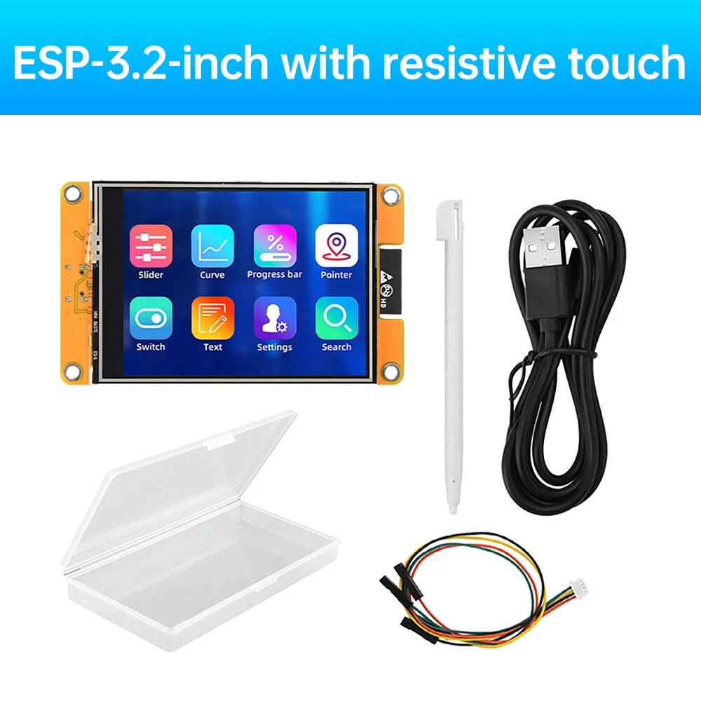 Плата разработки ESP32 с дисплеем 2,8/3,2/3,5 дюйма для Arduino LVGL WIFI Bluetooth Touch 240*320/320*480, ЖК-модуль TFT, 3.2 inch 240 320