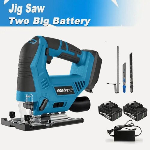 Изображение товара Лобзик 5-скоростной электрический аккумуляторный Onekfyfd ,2 АКБ и ЗУ 2700 об/мин