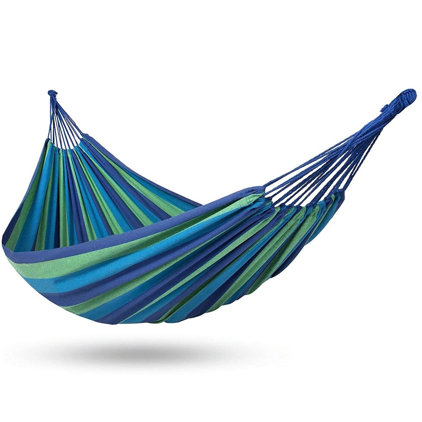 Гамак 200х100см туристический для дачи. цвет зеленый синий