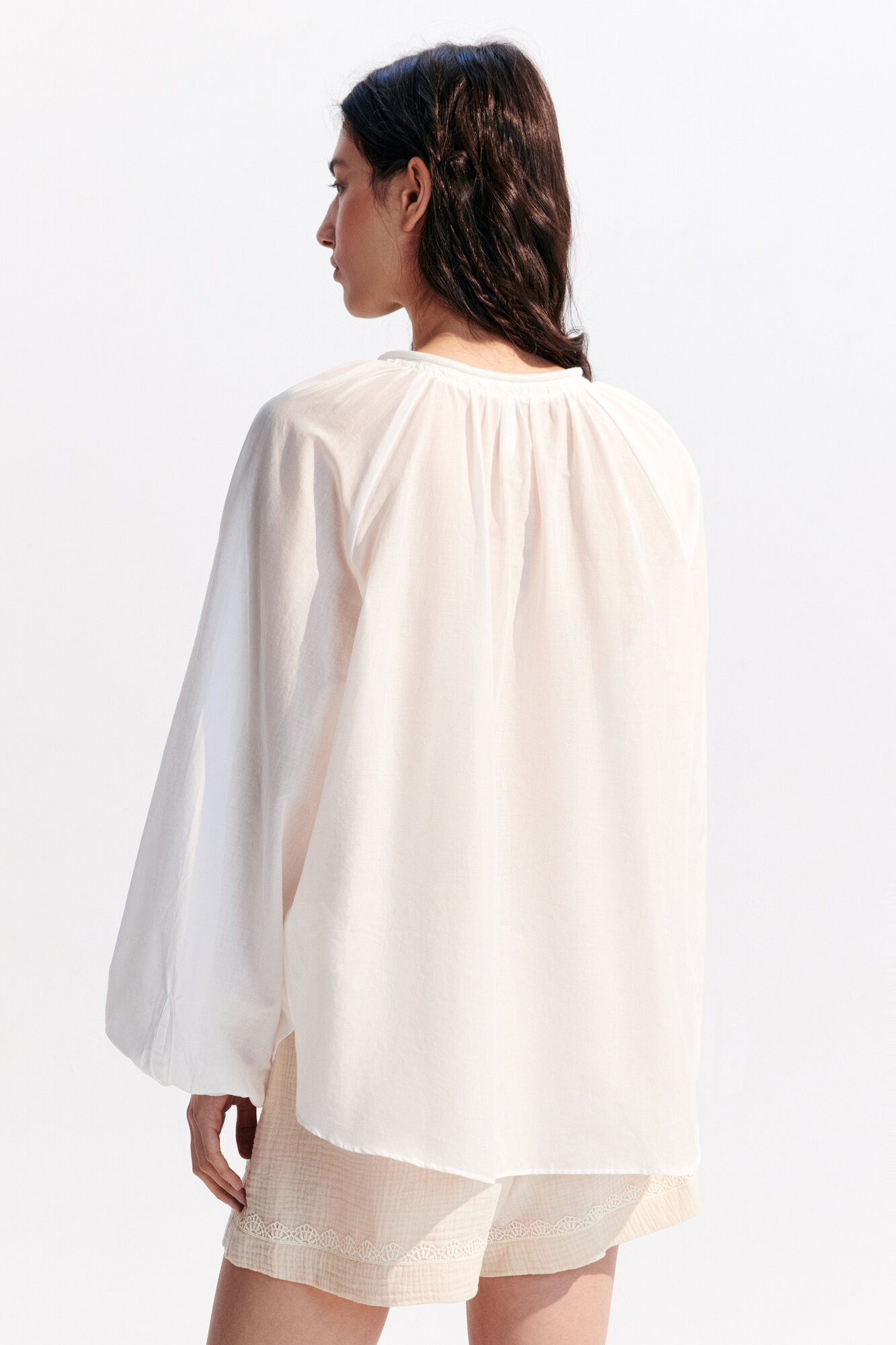 Блуза Befree Капсула CASABLANCA, размер M, белый — фото 1