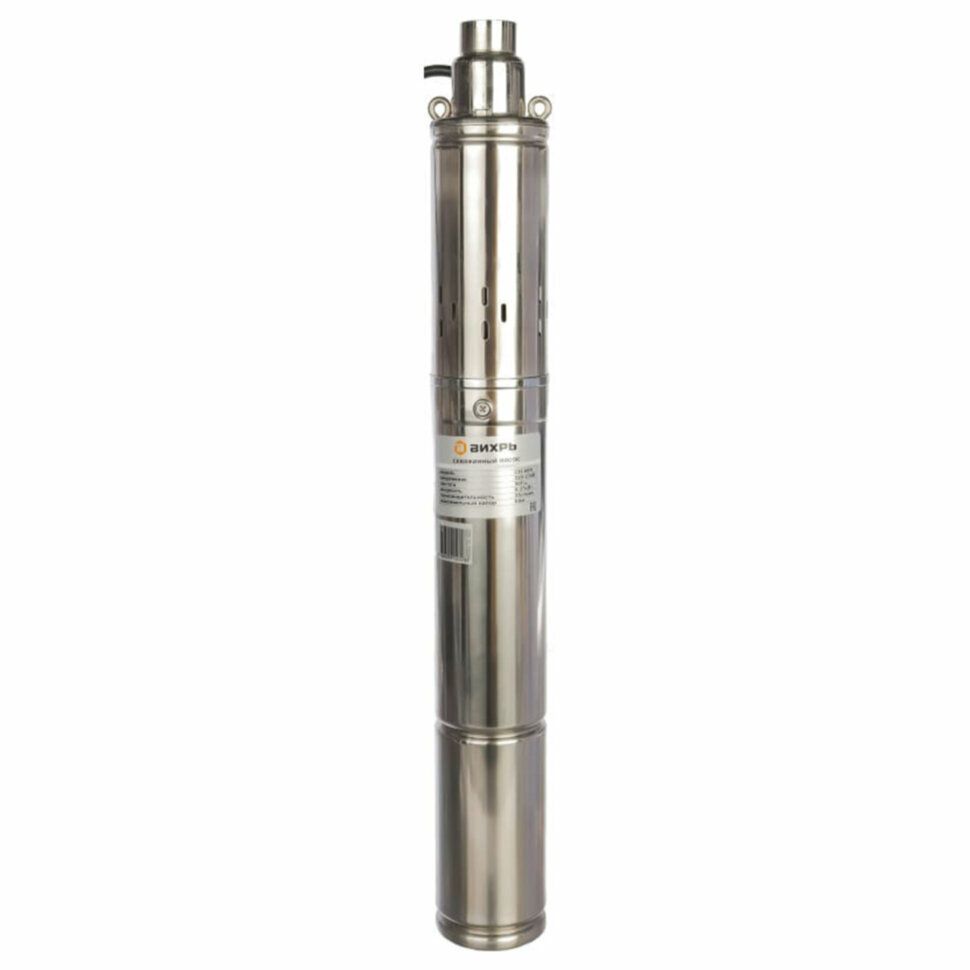 Скважинный насос вихрь СН-60B 370 Вт диаметр насоса 75 мм глубина погружения 35 м 25 л/мин 68/3/8 671221