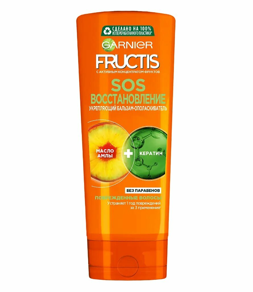 Garnier Fructis Бальзам-ополаскиватель для волос SOS Восстановление 387 мл 1 шт