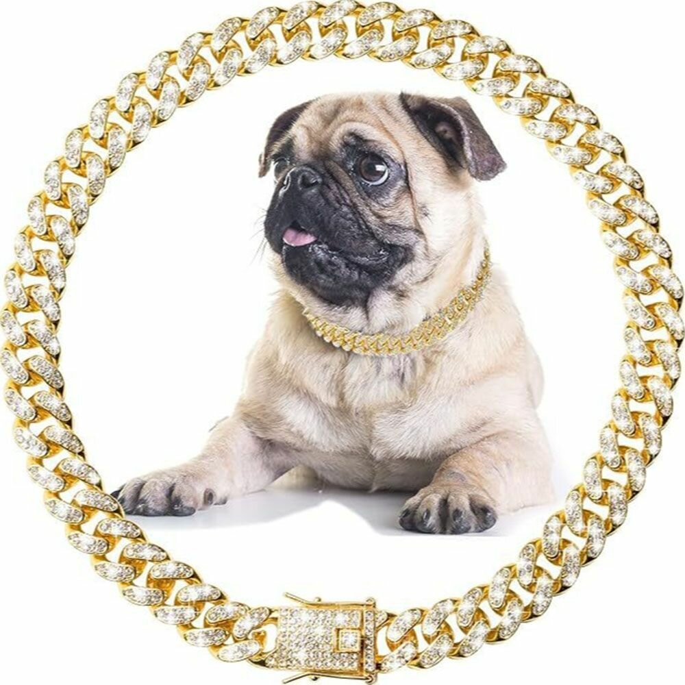 Ошейник со стразами для собак, ювелирные аксессуары для маленьких, средних и больших собак, кошек
