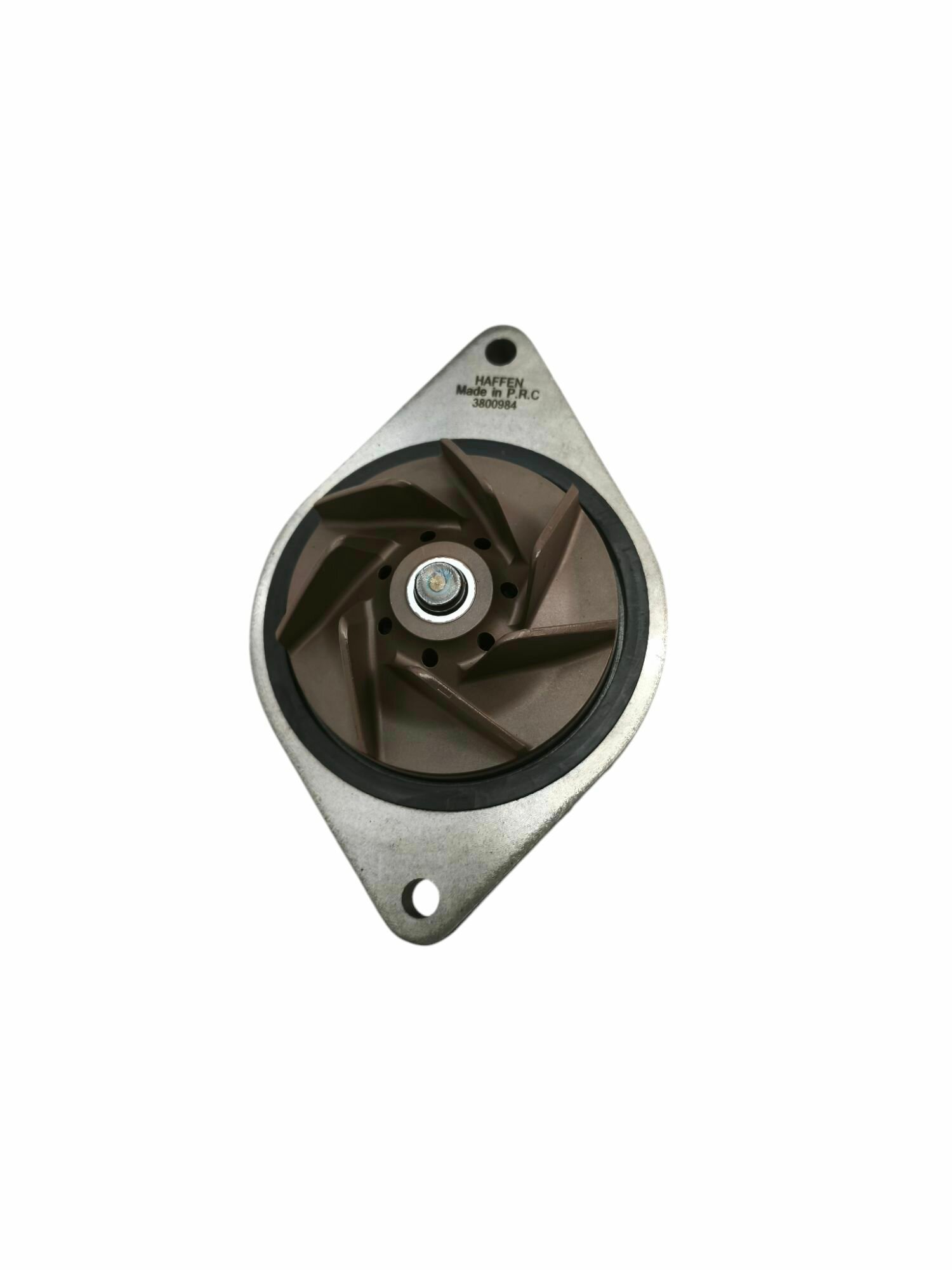 Насос водяной КАМАЗ с дв. CUMMINS ISBe, ISDe,4BT,6BT /крыльчатка пластик/3800984/ HAFFEN