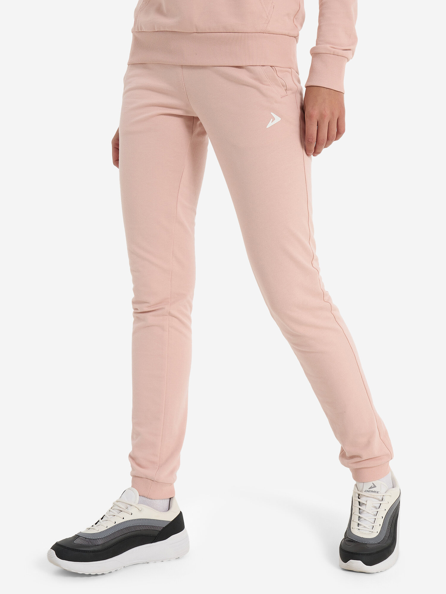 Брюки джоггеры Demix W D Basic Solid Slim Joggers, размер 46, розовый