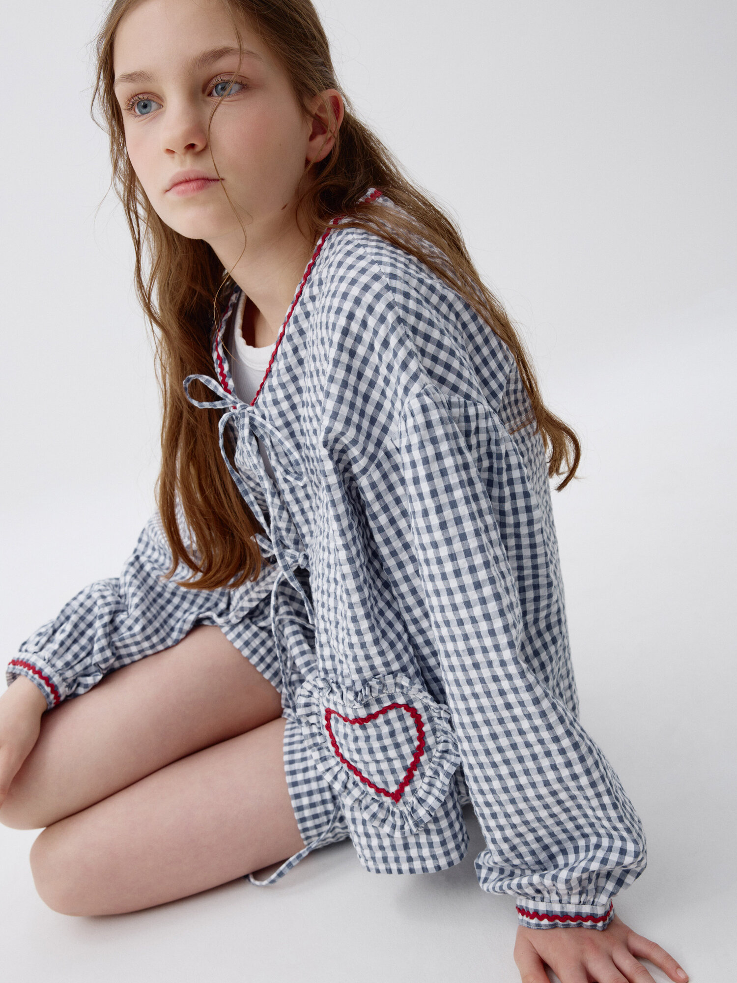 Блуза Sela размер 134 синий