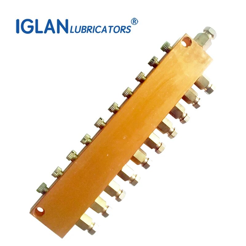 Маслораспределитель IGLAN латунный регулируемый 2/3/4/5/6/7/8/10, BB type in out-4 4mm, 3-way