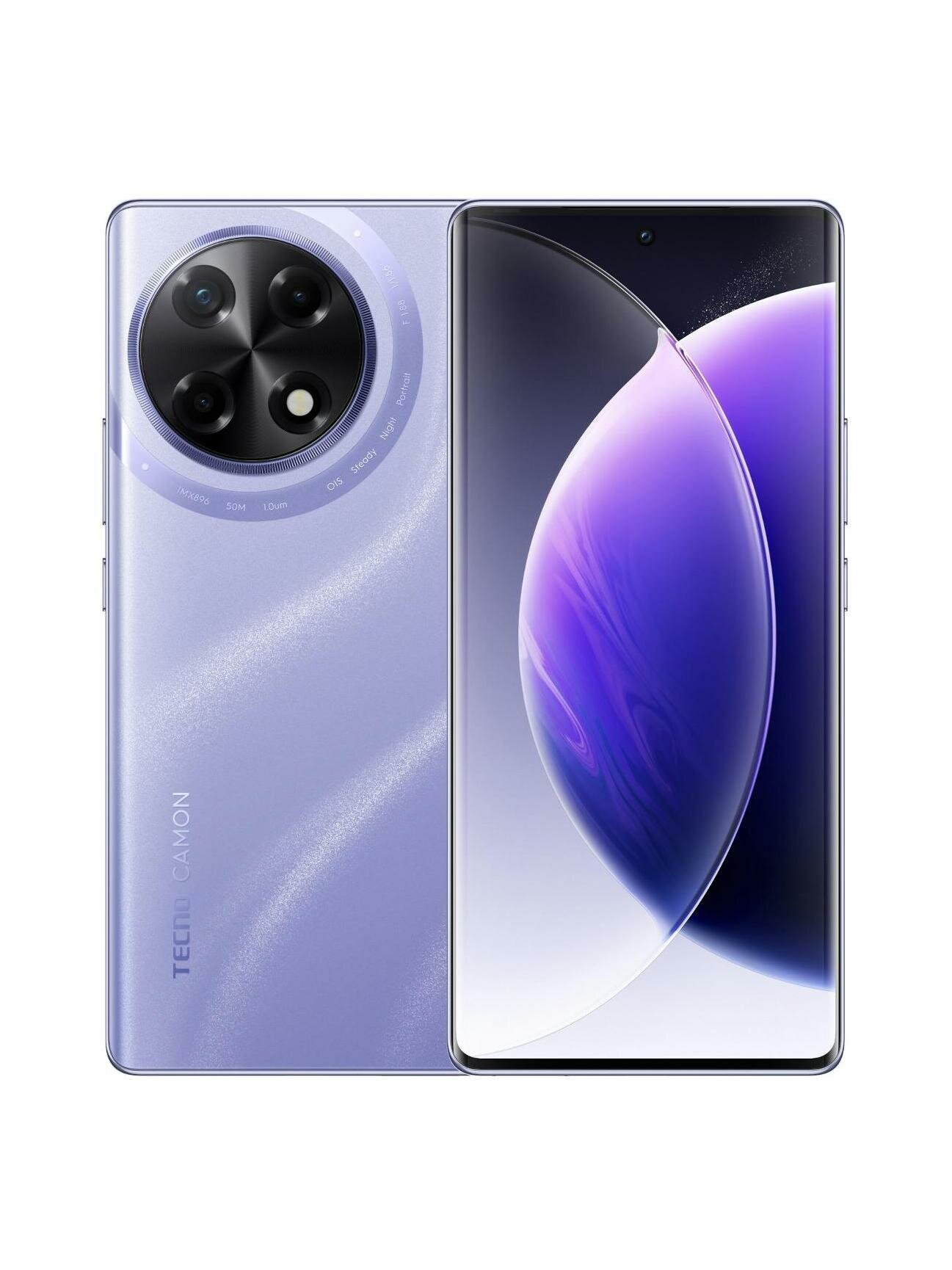 Смартфон Tecno CAMON 30S 8/256GB Nebula Violet — фото 1