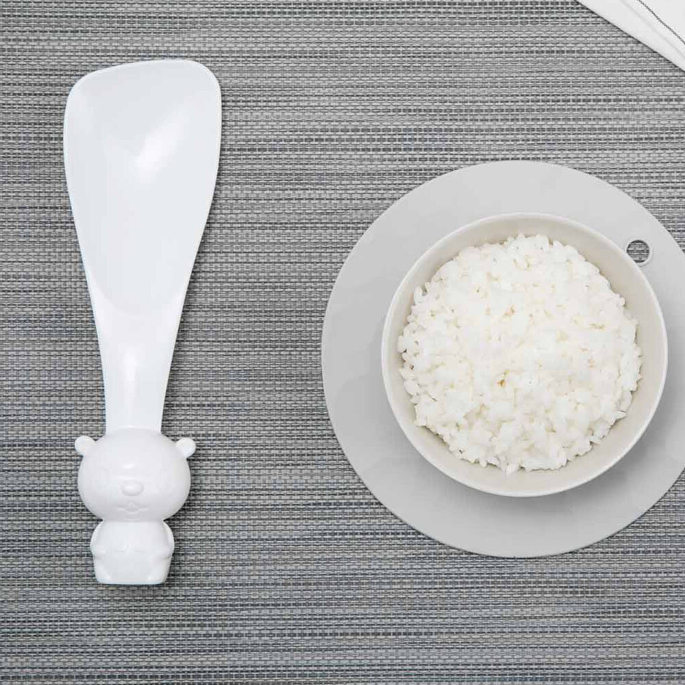 Картинки Xiaomi Youpin милый мультяшный белый медведь KeLi совок для риса нелипкий рисовый ковш вертикальная подставка совок для риса суп соус половник кухонный инструмент ужин