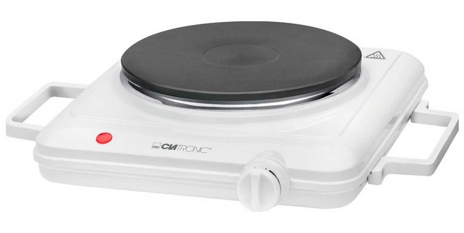 Настольная плита Clatronic EKP 3582 weiss, мощность 1500 Вт, регулируемый термостат