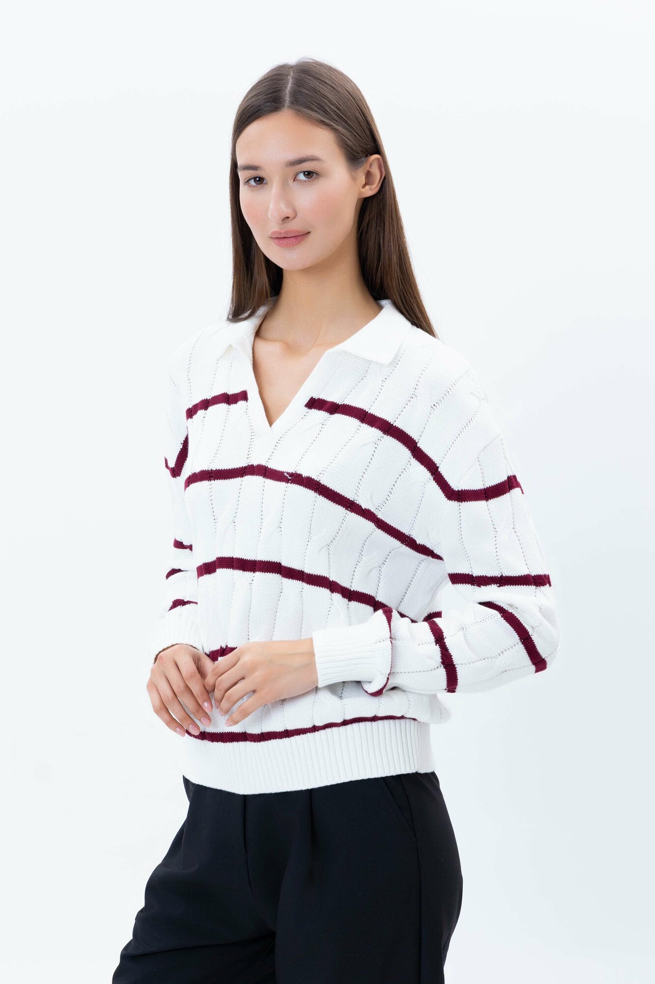 Джемпер TERRA PRO, размер S, dark red — фото 1