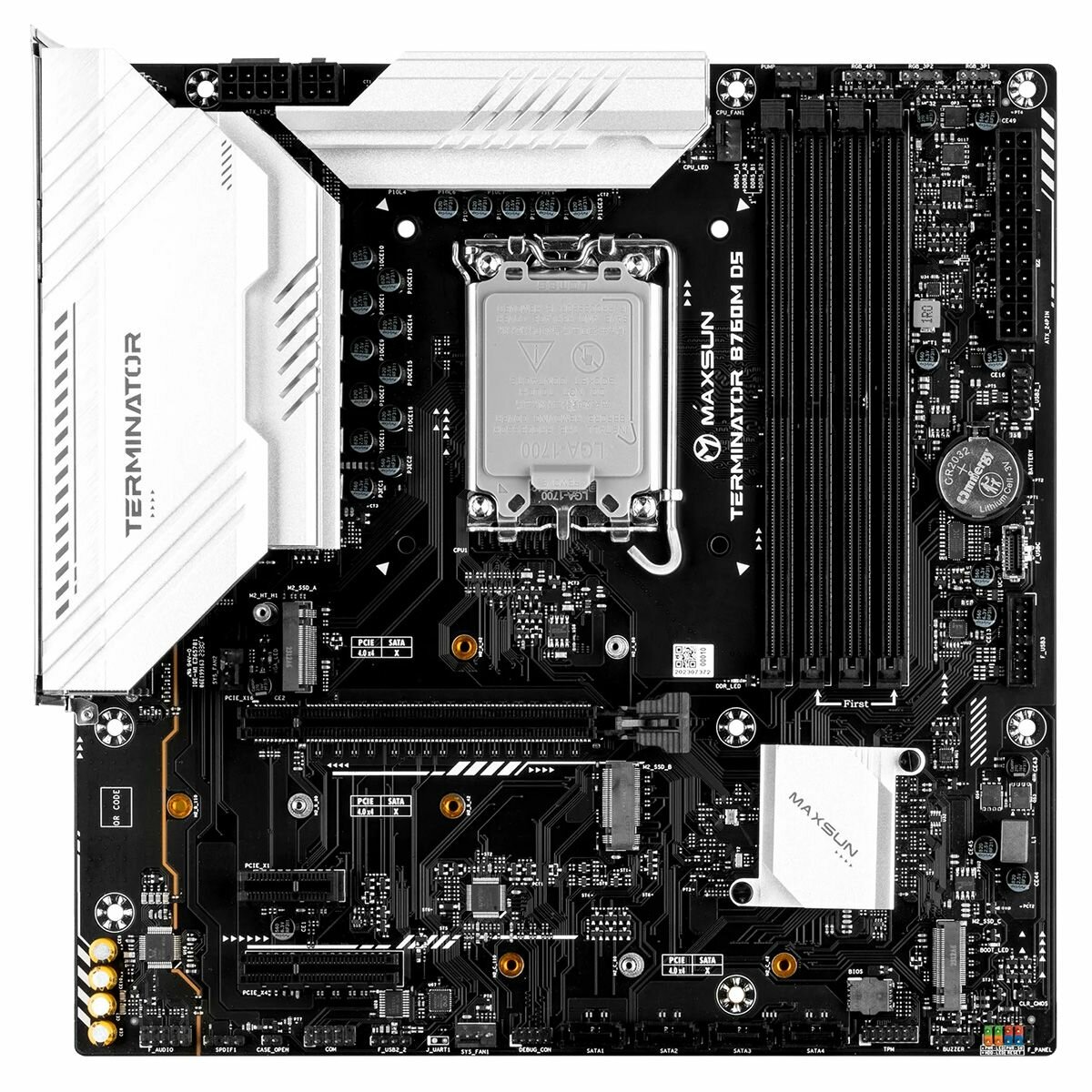 Maxsun MS-Terminator B760M D5 WiFi, LGA1700, B760, 4*DDR5, mATX, HDMI+DP — фото 1