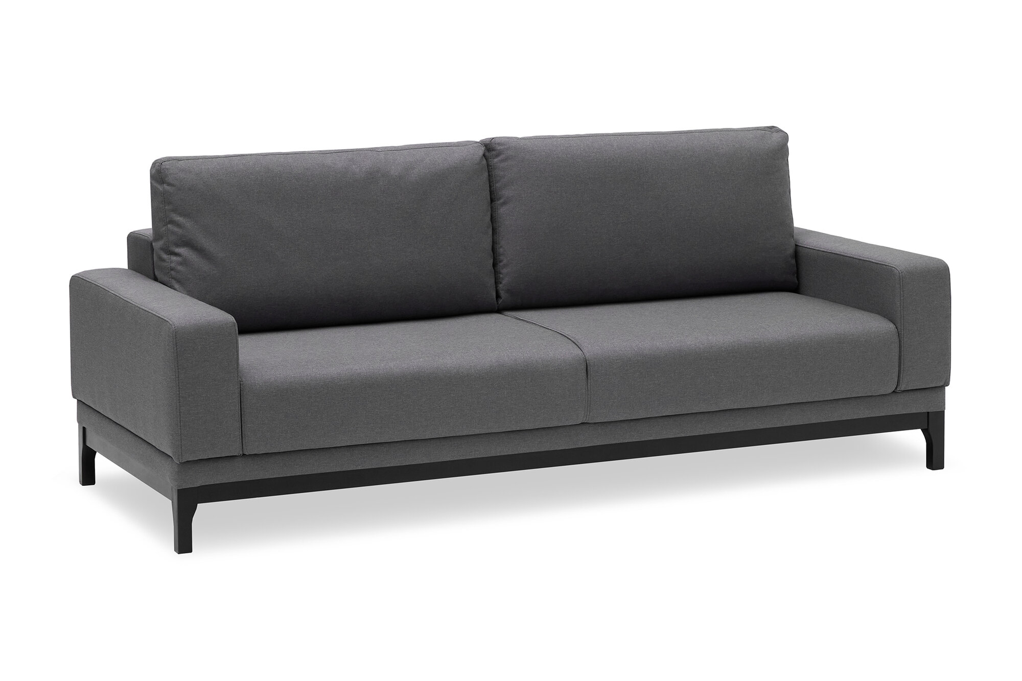 Диван раскладной двухместный Нонтон Версаче, книжка, рогожка серая, 237 см