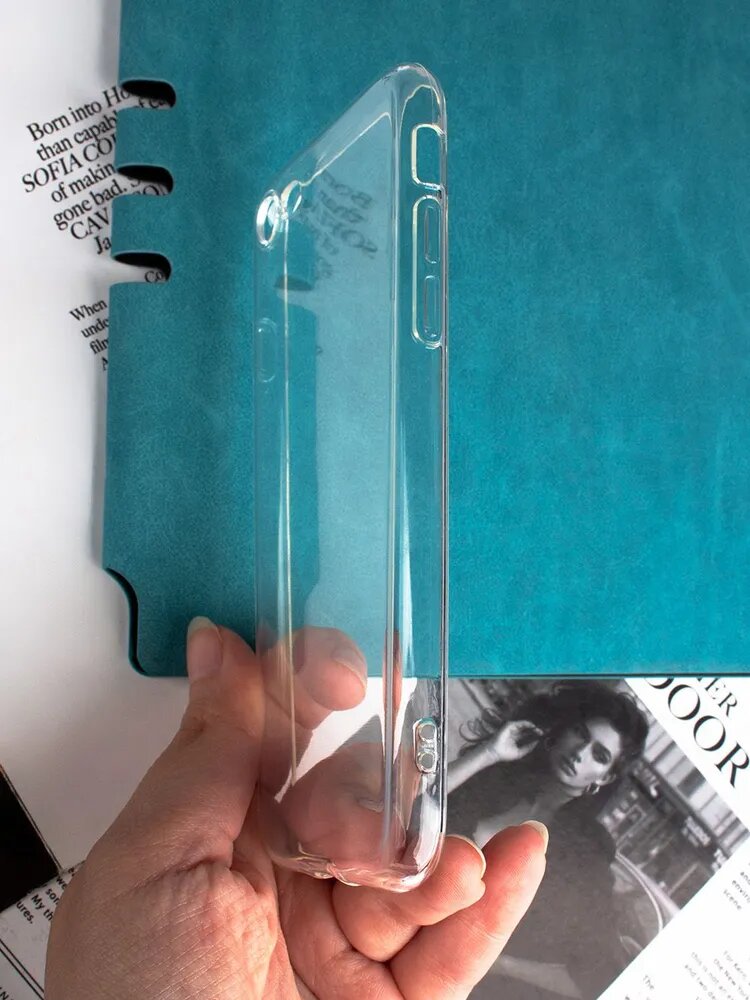 Чехол, прозрачный силикон, для iPhone 7/8/SE2020, ультратонкий — фото 1