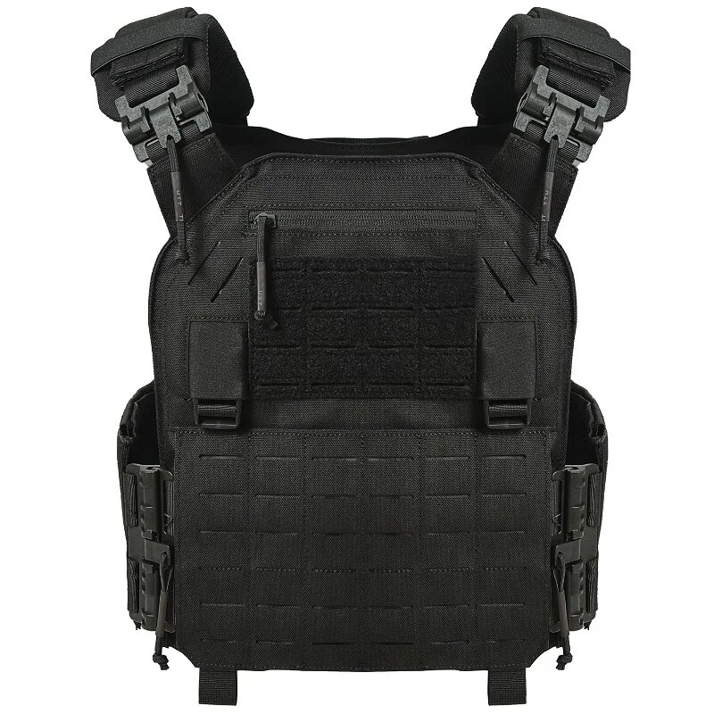 UNIONTAC VT05 LAVC Модульный быстросъемный жилет с полной защитой, модернизированный держатель пластин для лазерной резки, нейлоновый тактический жилет, Черный