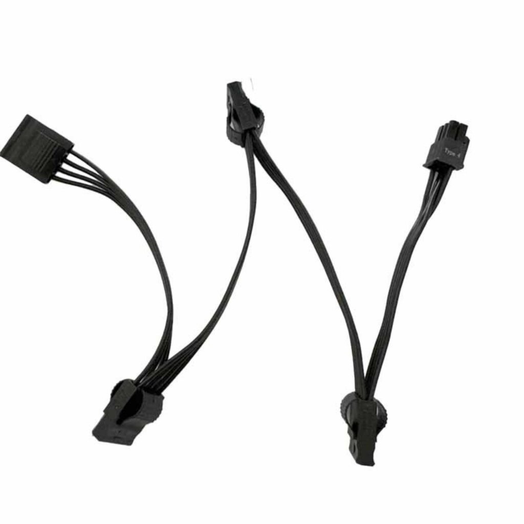 IDE от 6Pin до 4 Портов 4Pin Разъем Кабеля Питания Материнской Платы Адаптер Замена Кабеля Адаптера Питания для Настольных Серверов
