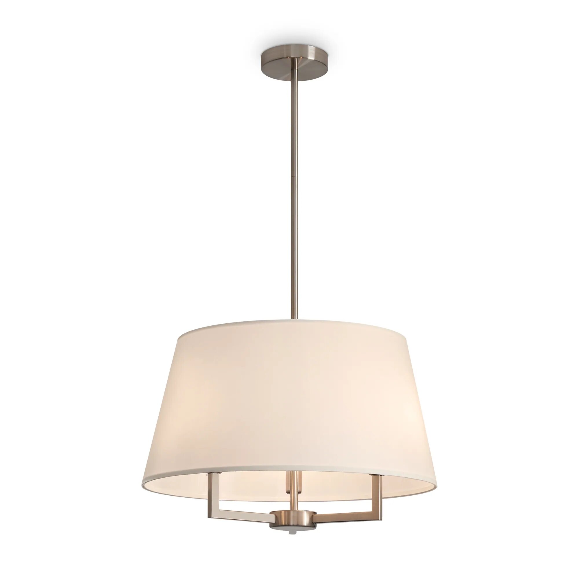 Подвесной светильник Freya Freya Graceful FR2042CL-03N_MY, E14, 120 Вт, металл, ткань, никель