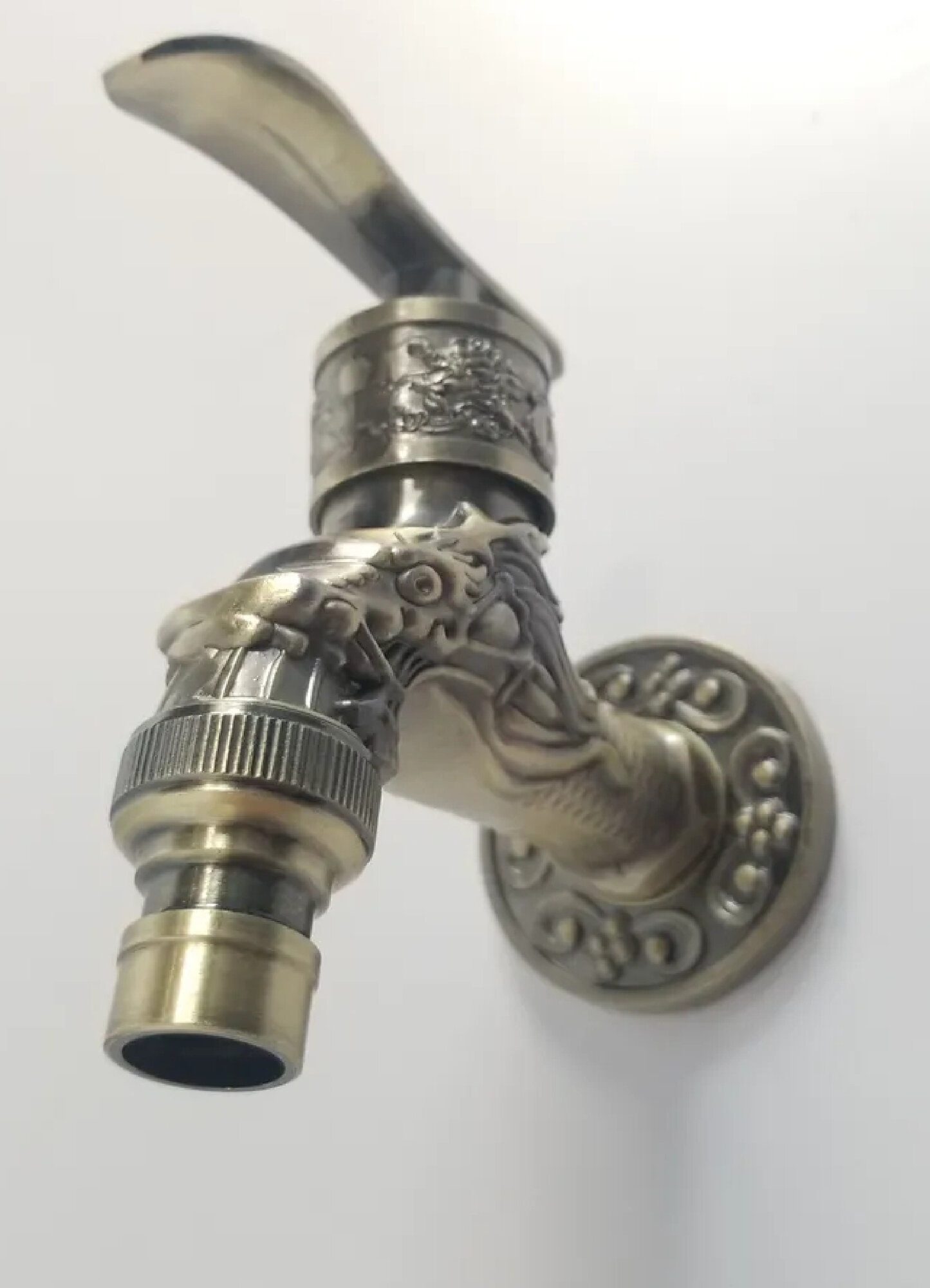 Кран водоразборный 1/2" со штуцером для подключения шлангов, санакс, цвет Бронза (9255) — фото 1