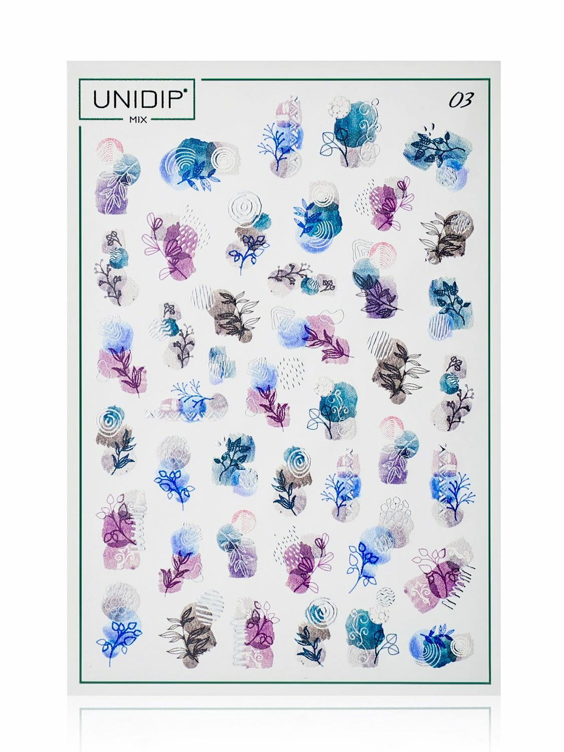 UNIDIP Слайдеры для дип-системы/ наклейки водные/ 03 абстракция