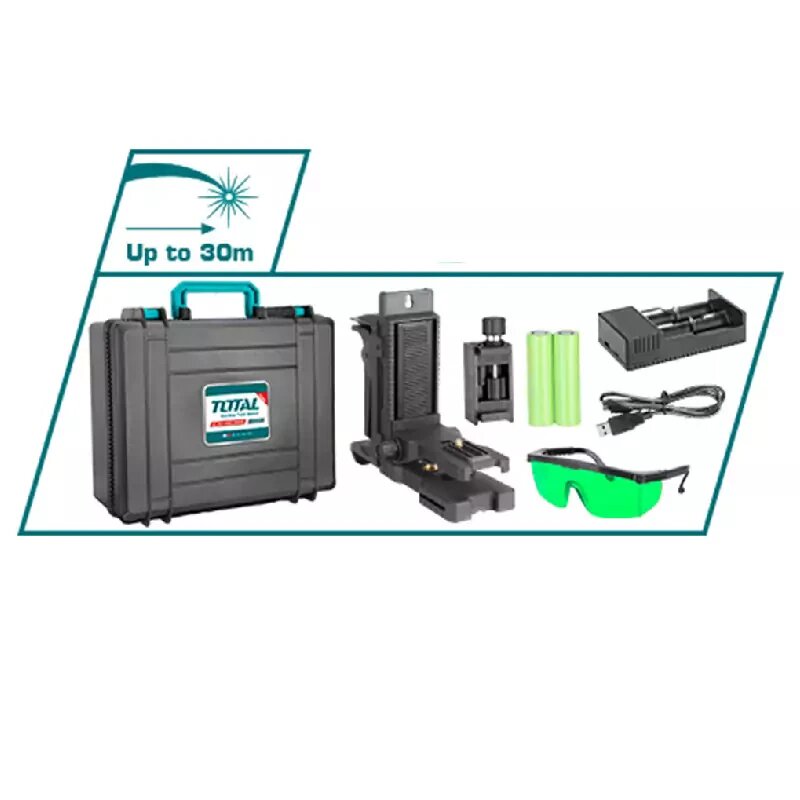 Уровень лазерный самовыравнивающийся TOTAL TLL255245 3×360 ° — фото 1