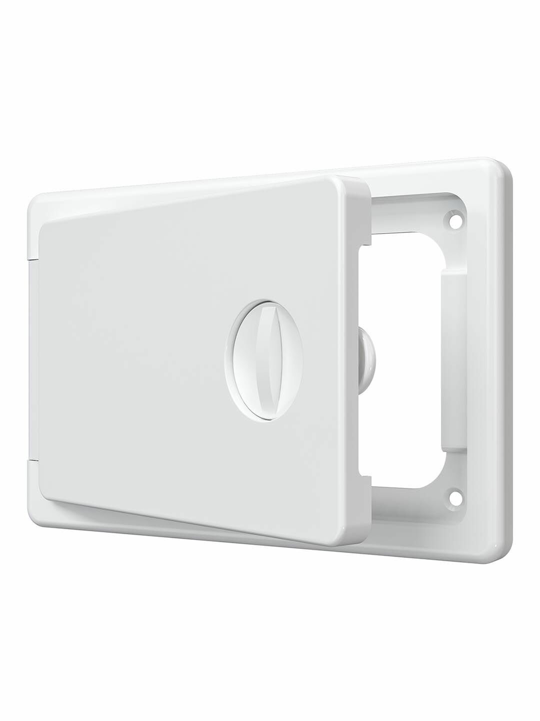 Люк ревизионный ЛТП накладной ручка-задвижка 150х100 пластик EVECS