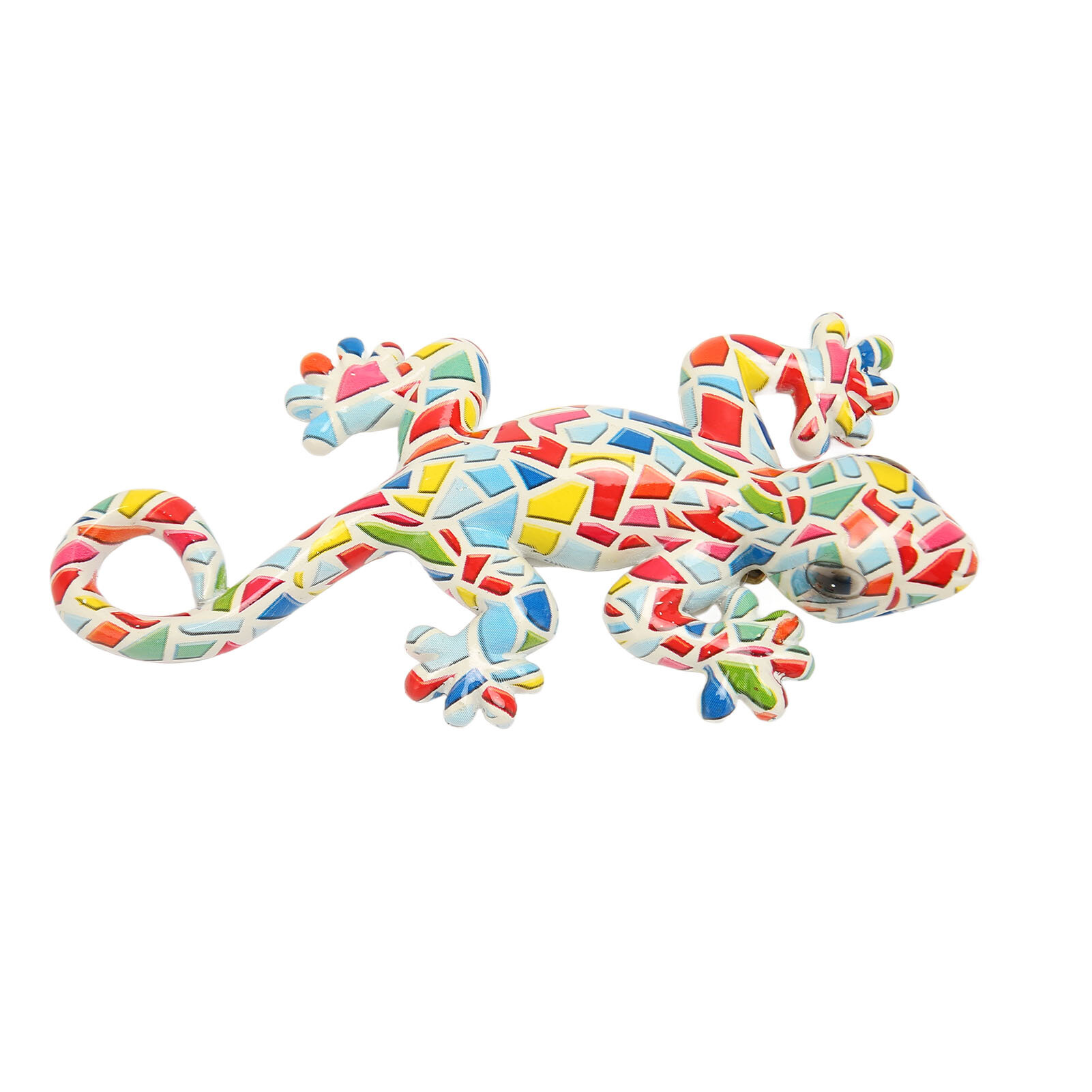 Гекковая стена декор яркие цвета цветовая смола 59 дюйма в длину 31 дюйма в ширине ящерица садовая скульптура для украшения дома офис тип 1