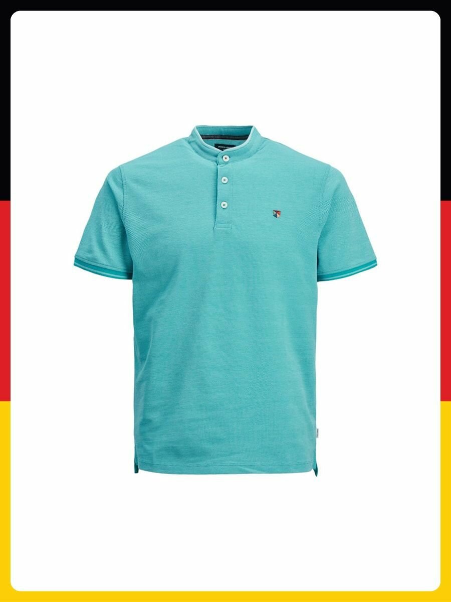 Поло спортивное Jack & Jones, размер L., голубой