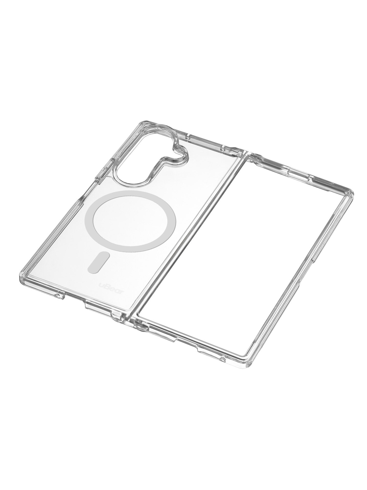 Чехол на Samsung Galaxy Z Fold7 uBear Real Mag Case, магнитный, прозрачный