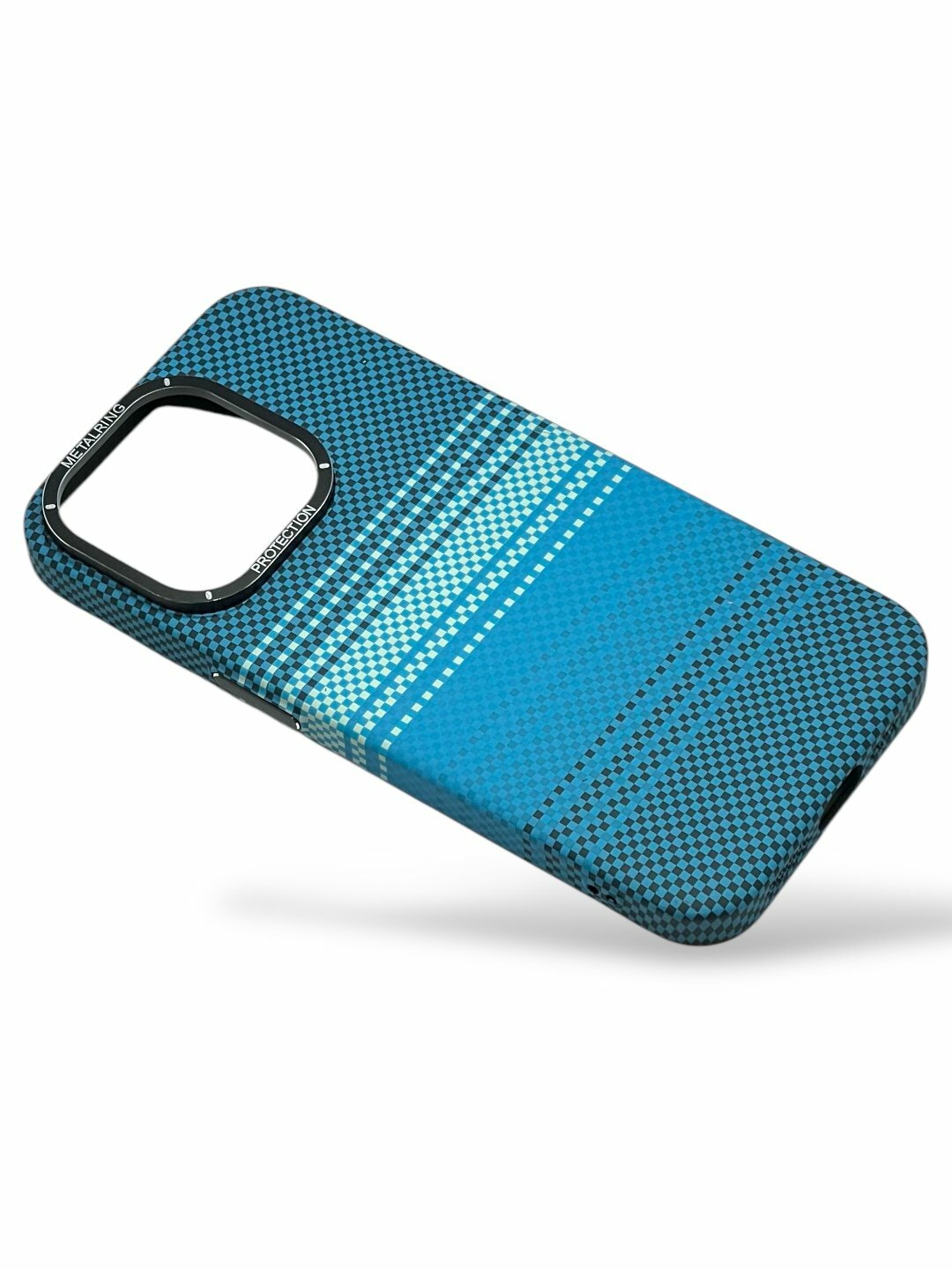 Чехол CasePro Carbon для iPhone 15 Pro , синый,